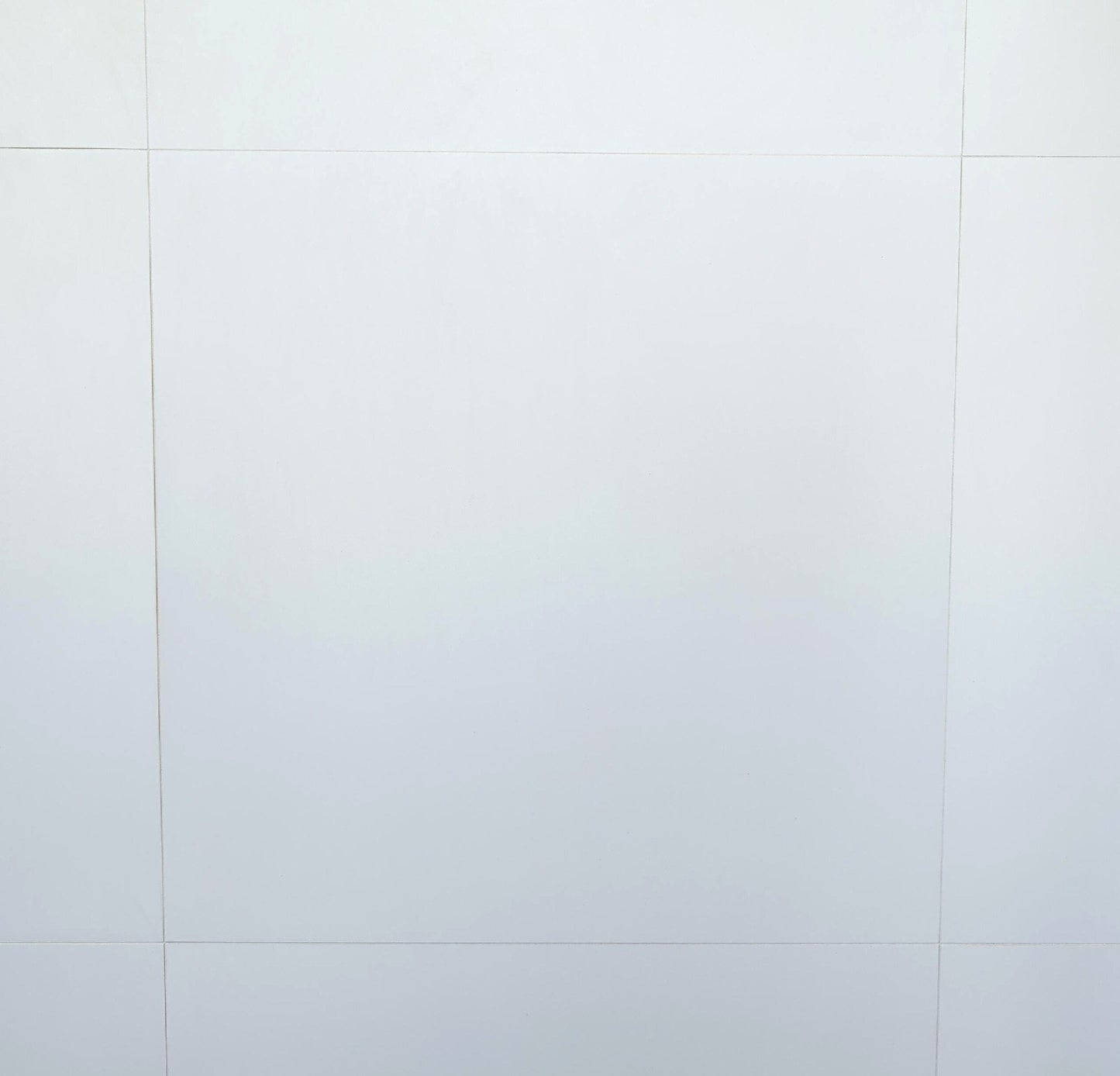 Pure White matte porcelain tile for floors and walls. In a 24x24" size.