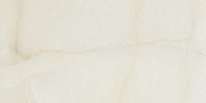 Roma polished porcelain tile with a beige marble design, for floors and walls. Made in Spain, in a 12x24" size.