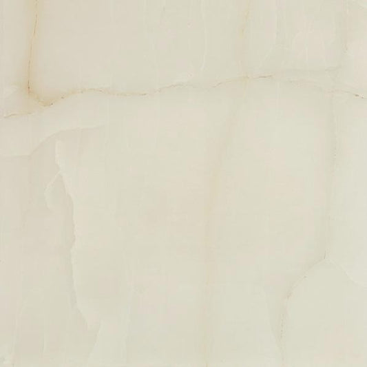 Roma polished porcelain tile with a beige marble design, for floors and walls. Made in Spain, in a 24x24" size.