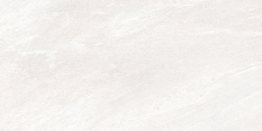 Safari Perla matte porcelain tile with a grey stone design, for floors and walls. Made in Spain, in a 12x24" size.