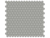 Soho Cement Chic penny round porcelain mosaic in a taupe colour.