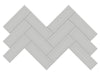 Soho Loft Grey herringbone porcelain mosaic in a grey colour.