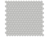 Soho Loft Grey penny round porcelain mosaic in a grey colour.