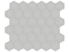 Soho Loft Grey small hexagon porcelain mosaic in a grey colour.