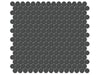 Soho Retro Black penny round porcelain mosaic in a pure black colour.