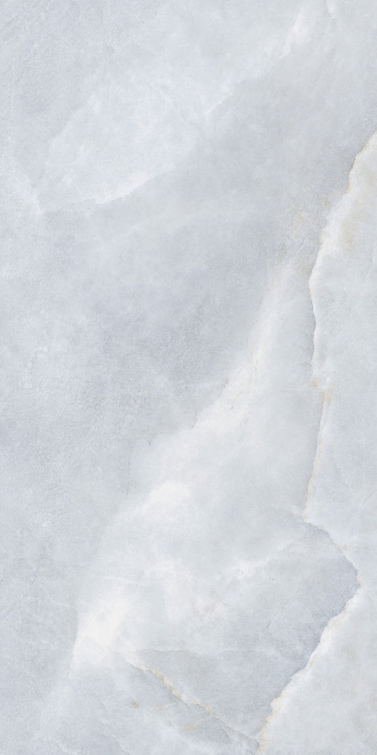 Spark White matte porcelain tile with a stone design, for floors and walls. Made in Italy, in a 12x24" size.