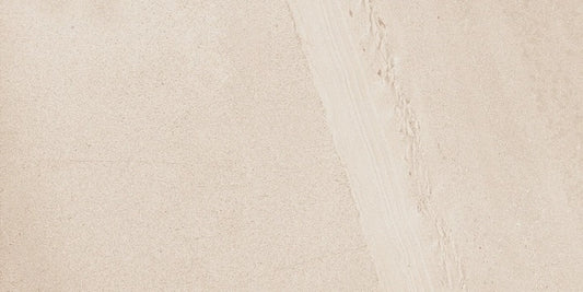 Stone Collection Beige stone look matte porcelain tile for floor and wall made in Italy. 12x24" size.
