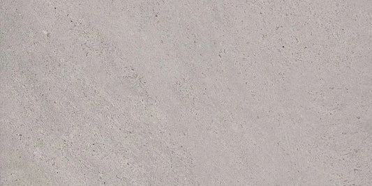 Stonework Grey matte porcelain tile with a stone design, for floors and walls. Made in Italy, in a 12x24" size.