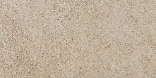 Stonework Taupe matte porcelain tile with a stone design, for floors and walls. Made in Italy, in a 12x24" size.