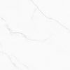 Sunflare polished porcelain tile in a white marble style with light grey veining for floors and walls. In a 48x48" size.