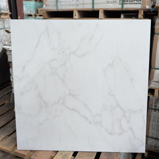 Super Carrara White 24x24" Honed - Price Per Box