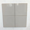 Tender Grey glossy ceramic subway tile for walls. In a 6x6" size.