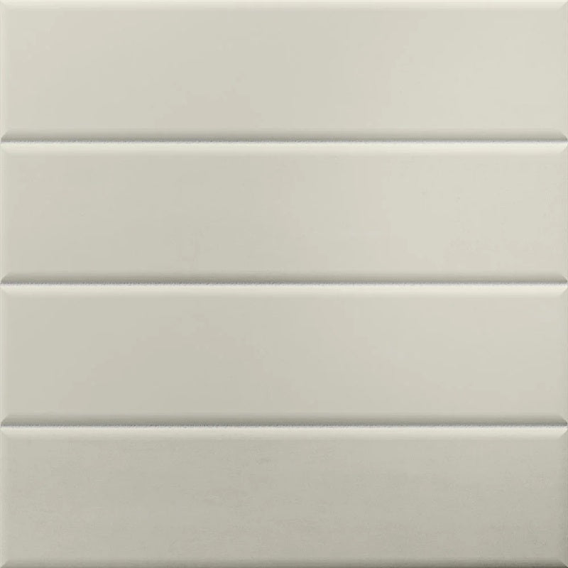 Terre White terracotta style matte ceramic subway tile. Made in Spain, in a 3x12" size.