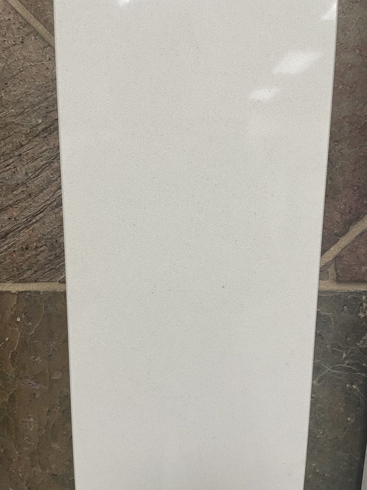 Thassos White pure white quartz shower arch in a 6x76" or 6x94.5" size.