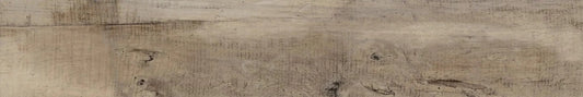 Vintage Taupe matte porcelain tile with a wood design, for floors and walls. Made in Italy, in a 8x48" size.