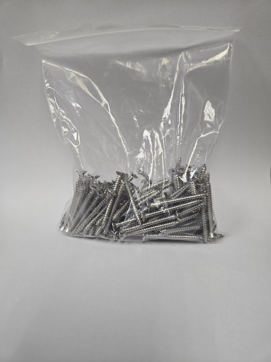 Bag of 100 screws for extruded polystyrene (XPS) foam tile backer boards.